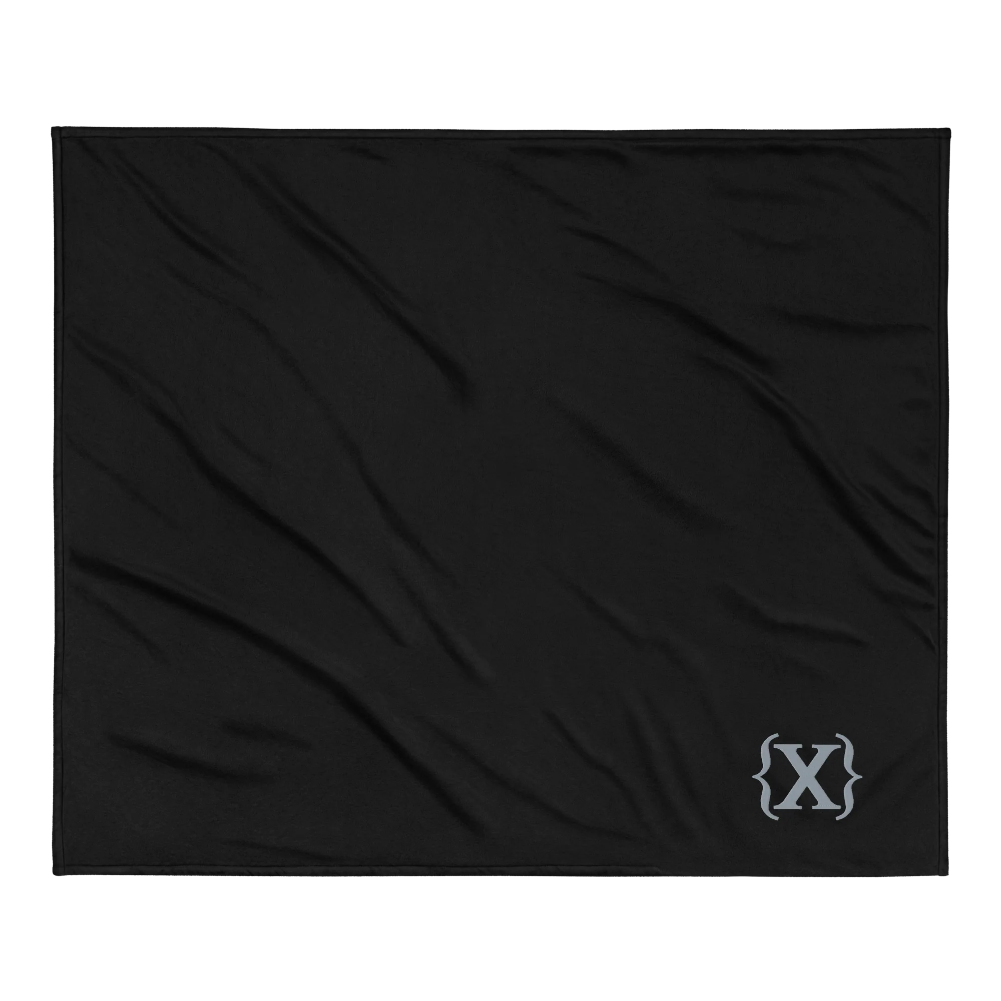Premium Faux Sherpa Blanket - Embroidered {X} - Image 3
