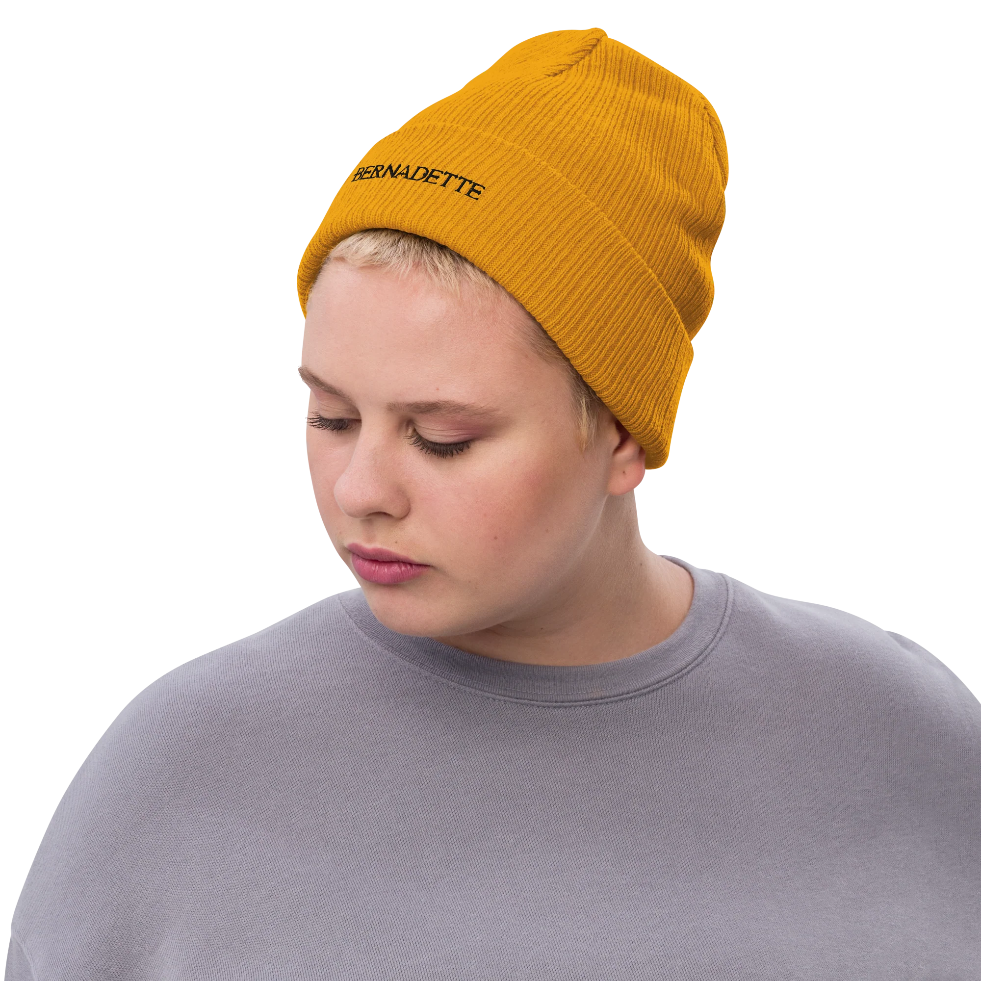 Rib-Knit Beanie - Bernadette - Image 4