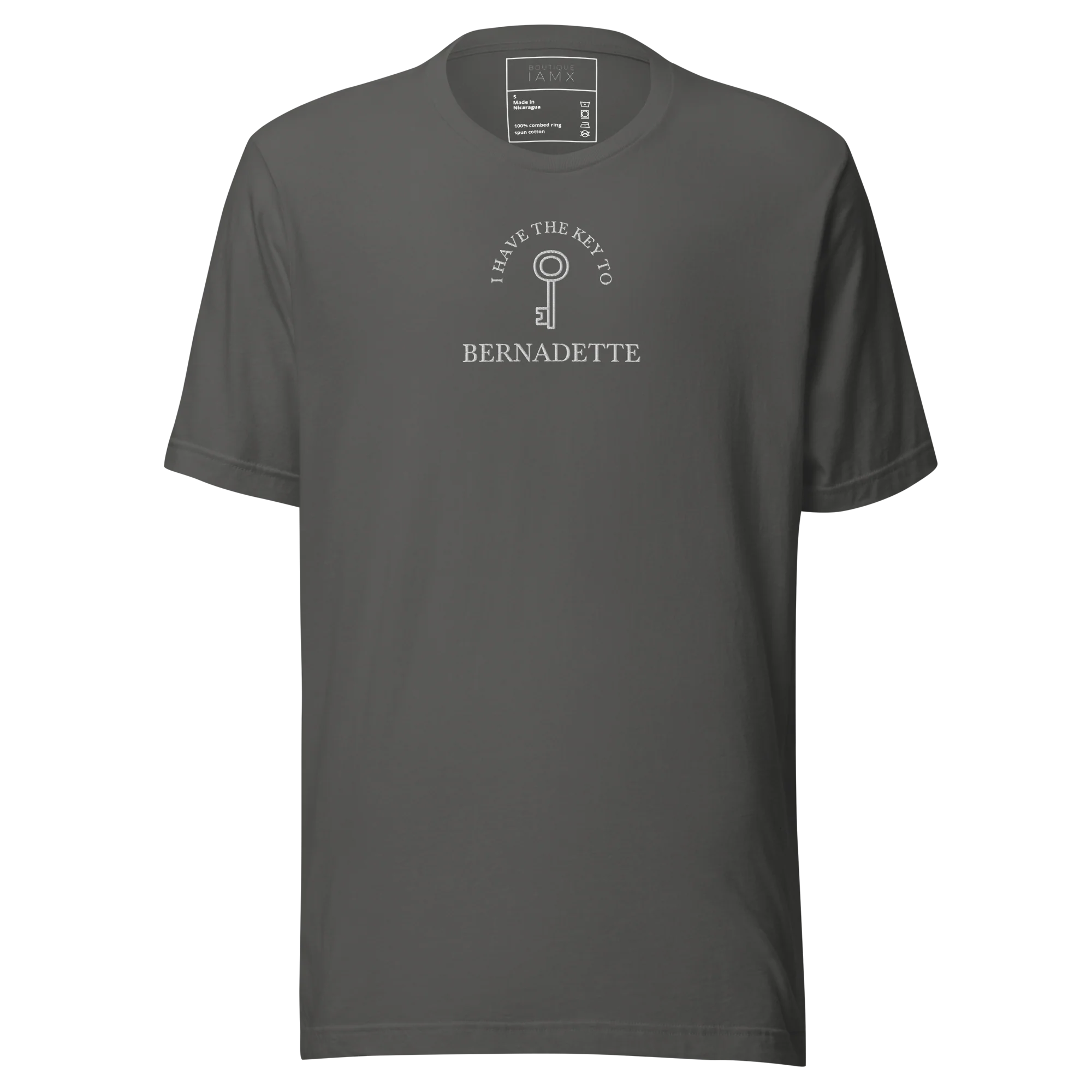 T-Shirt Unisex - The Key To Bernadette (Embroidered) - Image 4