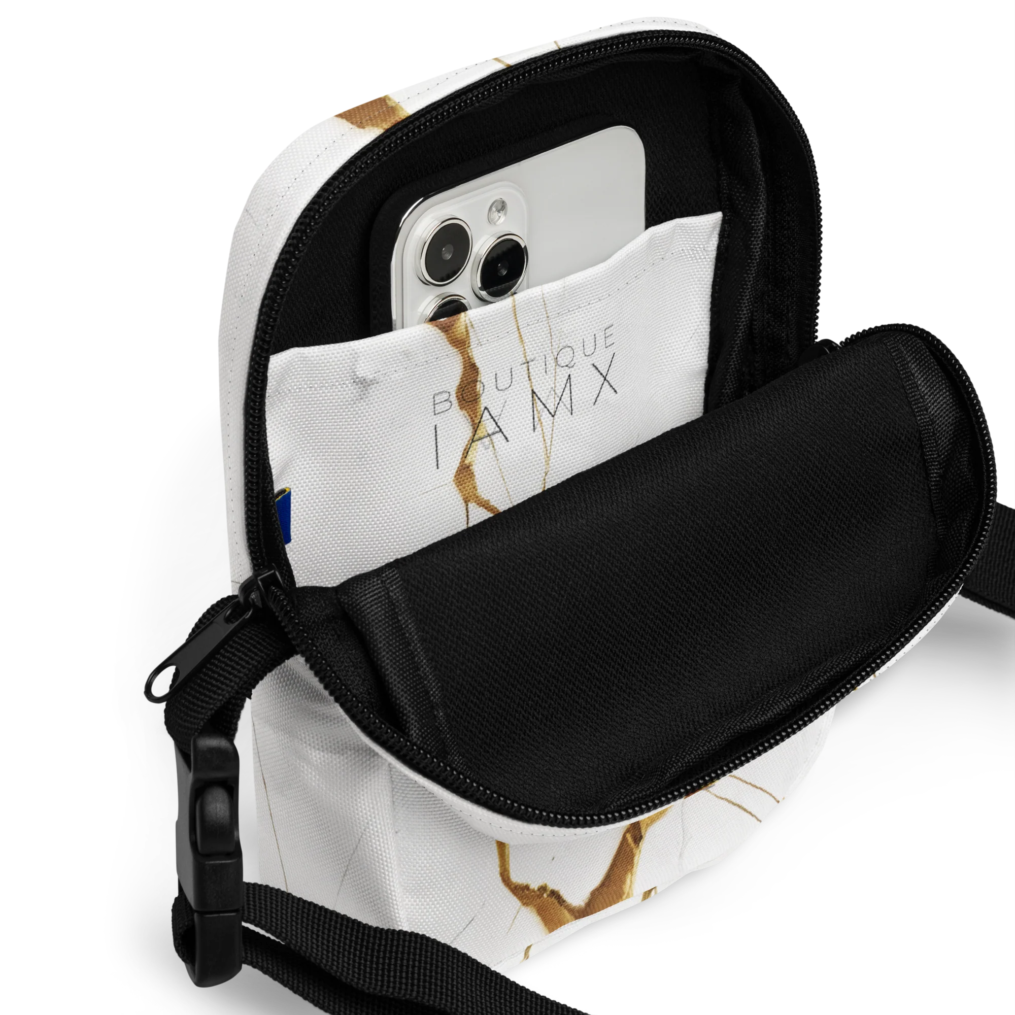 Utility Crossbody Bag - Fault Lines² Fractures - Image 2