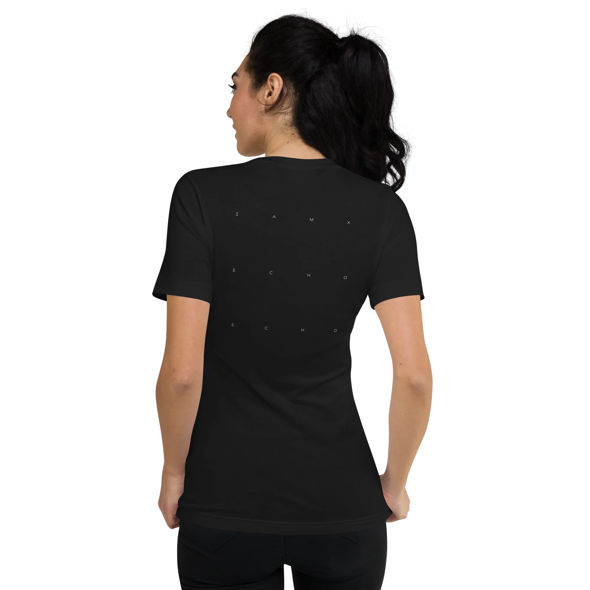 V-Neck T-Shirt Unisex - Echo Echo - Image 2