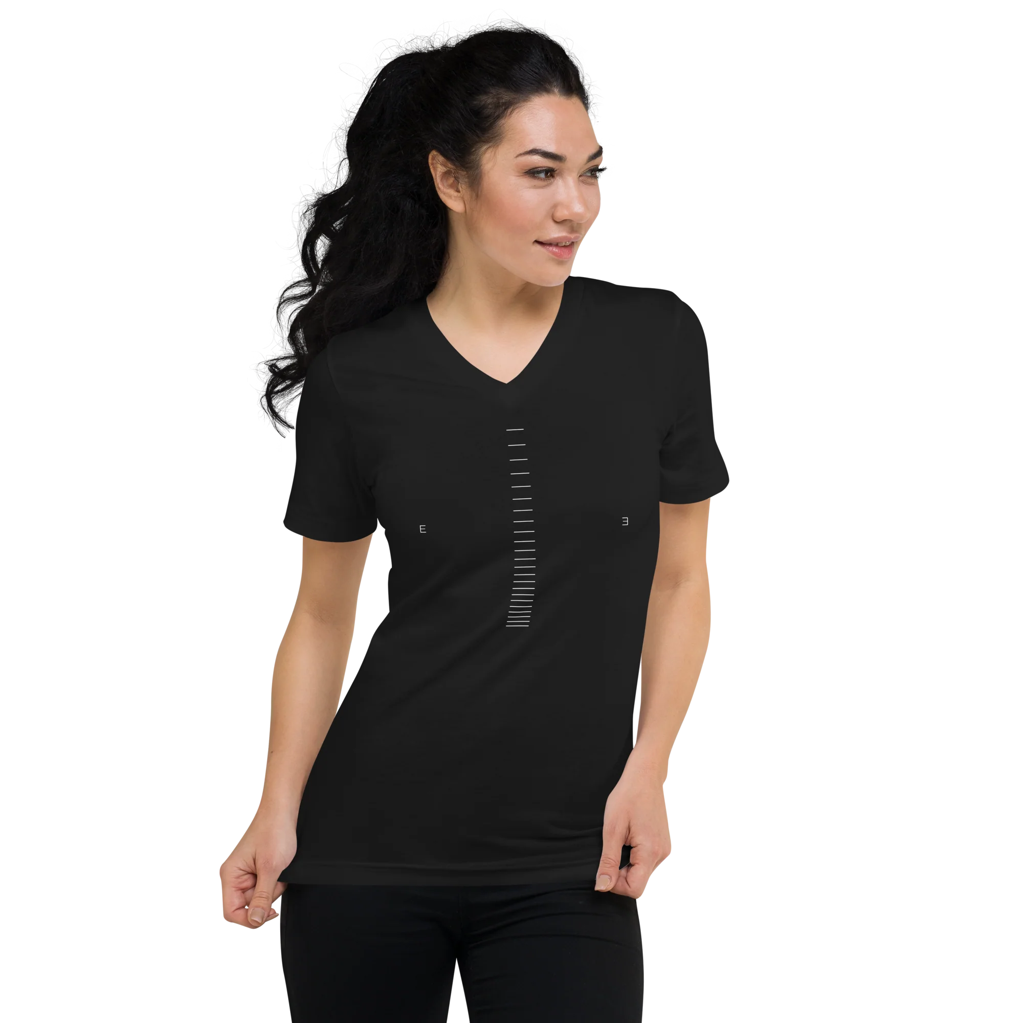 V-Neck T-Shirt Unisex - Echo Echo - Image 5