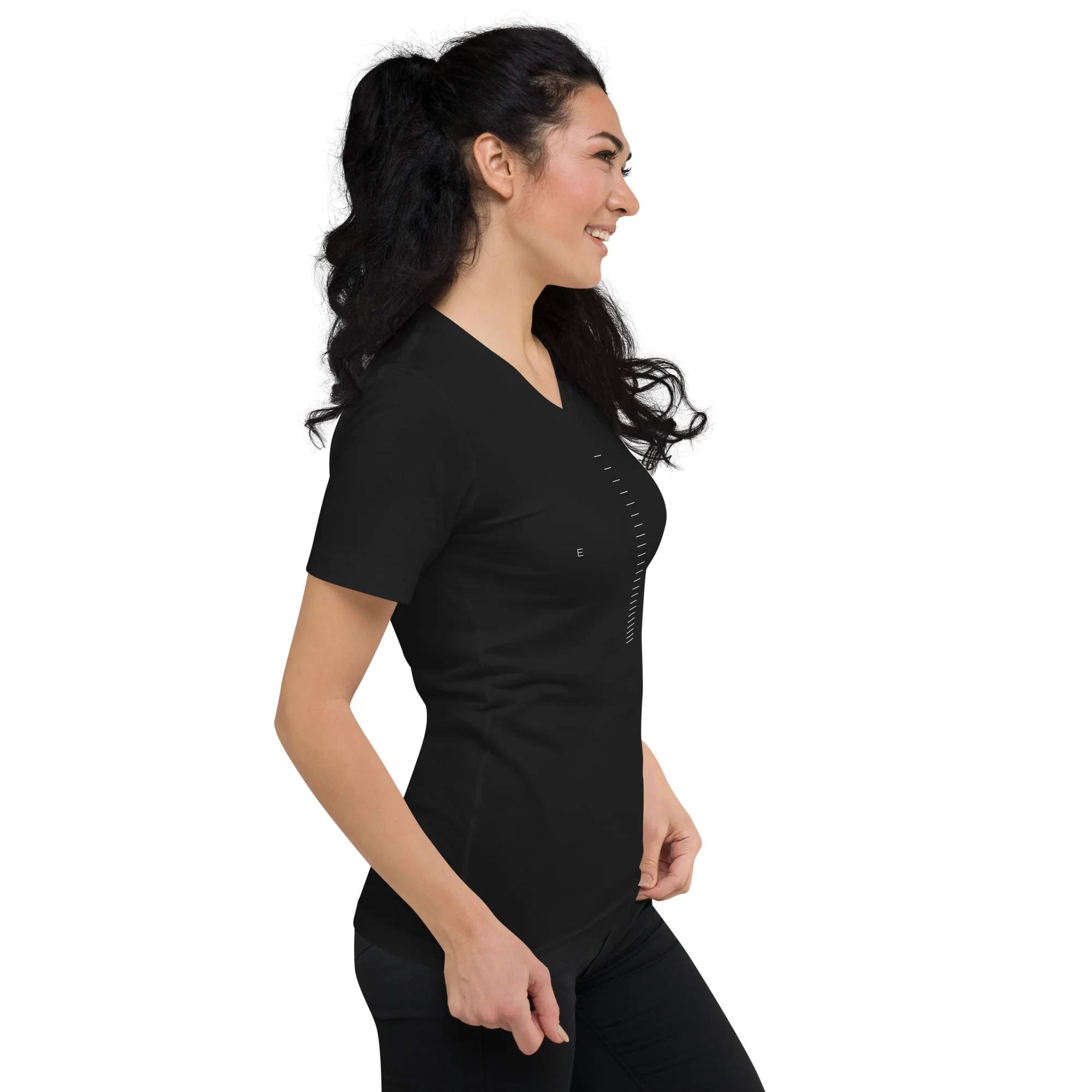 V-Neck T-Shirt Unisex - Echo Echo - Image 6